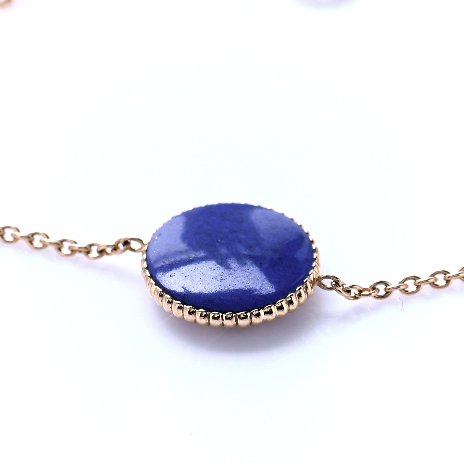 Christian Dior 18K Yellow Gold Lapis Lazuli Diamond Rose Des Vents Bracelet 5 of 8