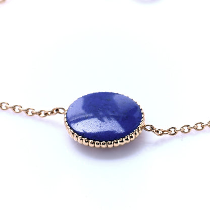 Christian Dior 18K Yellow Gold Lapis Lazuli Diamond Rose Des Vents Bracelet 5 of 8