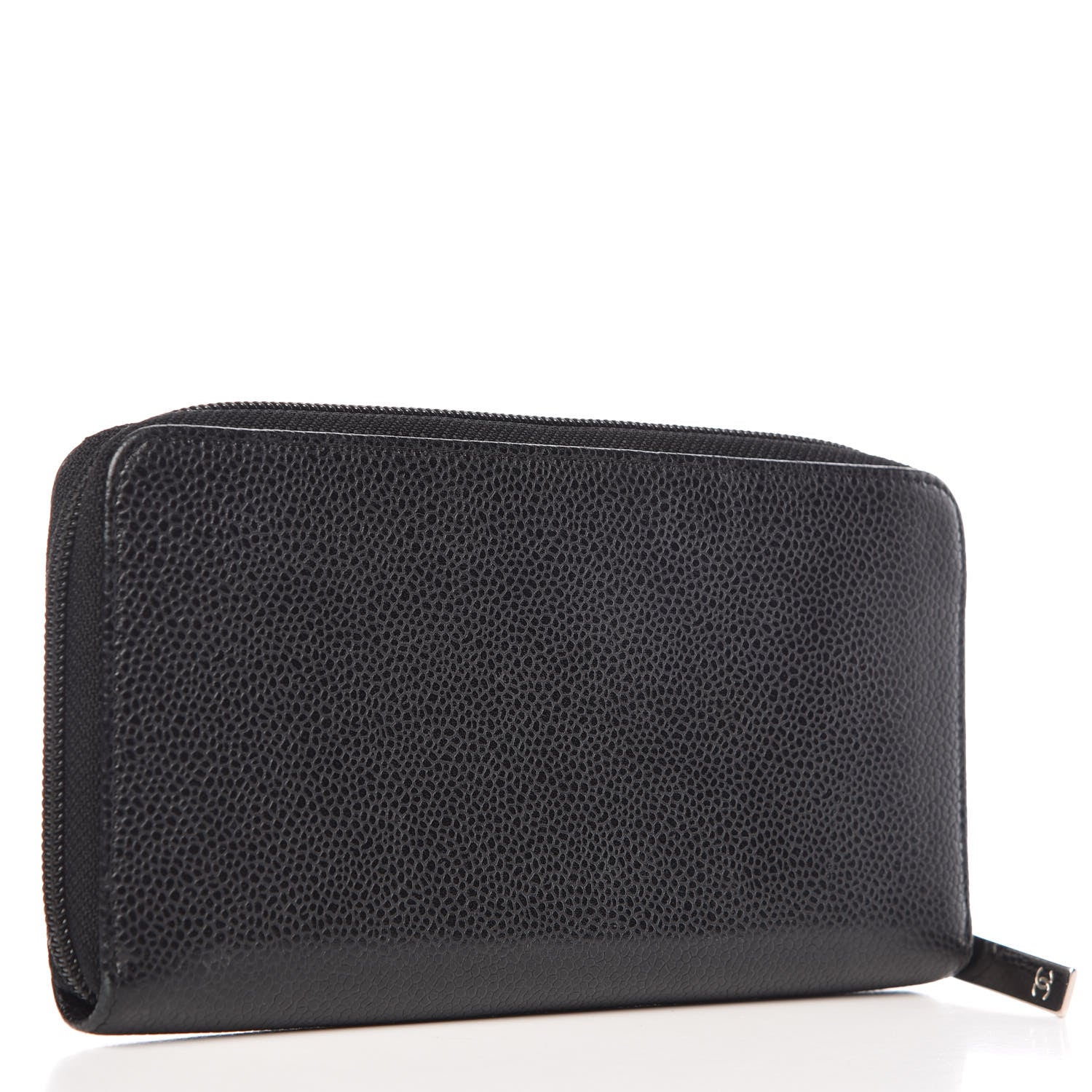 Chanel Caviar Large Timeless CC Zip Around Wallet Black 3 of 12