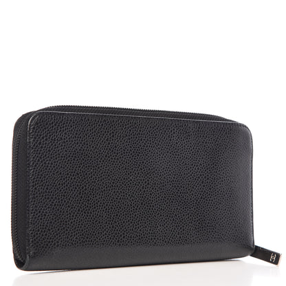 Chanel Caviar Large Timeless CC Zip Around Wallet Black 3 of 12