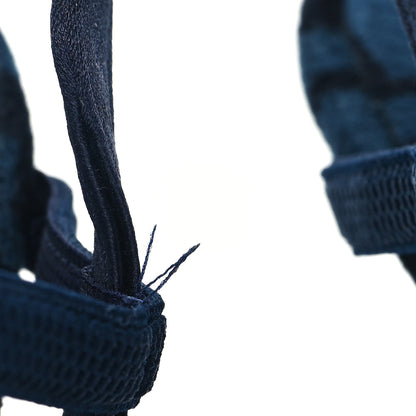 Fendi Chenille Jacquard FF Colibri Lite 85mm Slingback Pumps 37 Blue Black 8 of 10