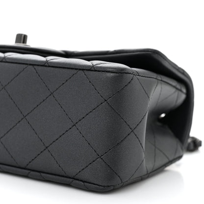 Chanel Pearly Lambskin Quilted Mini Rectangular Flap So Black 10 of 11