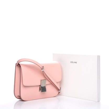 Celine Box Calfskin Medium Classic Box Flap Bag Pink 8 of 8