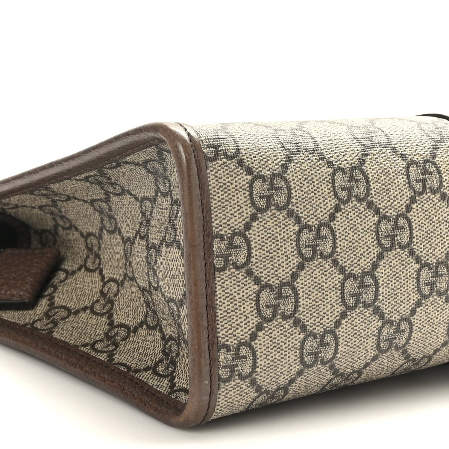 Gucci GG Supreme Monogram Web Ophidia GG Toiletry Case Beige New Acero 8 of 9