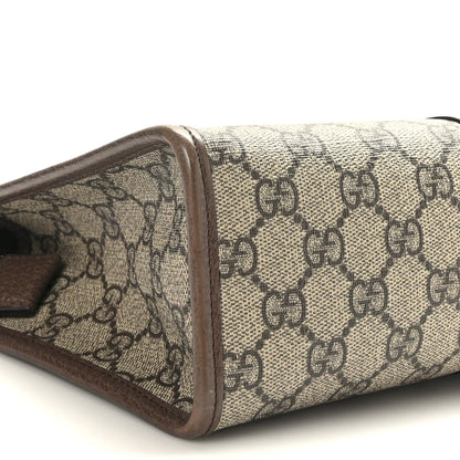 Gucci GG Supreme Monogram Web Ophidia GG Toiletry Case Beige New Acero 8 of 9
