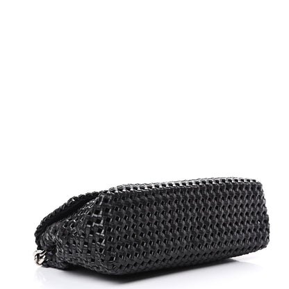 Stella McCartney Eco Alter Nappa Weaved Becks Shoulder Bag Black 3 of 9