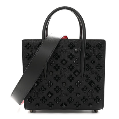 Christian Louboutin Calfskin Spikes Loubinthesky Mini Paloma Black 1 of 9