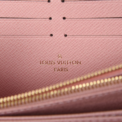 Louis Vuitton Damier Ebene Zippy Wallet Rose Ballerine 6 of 8