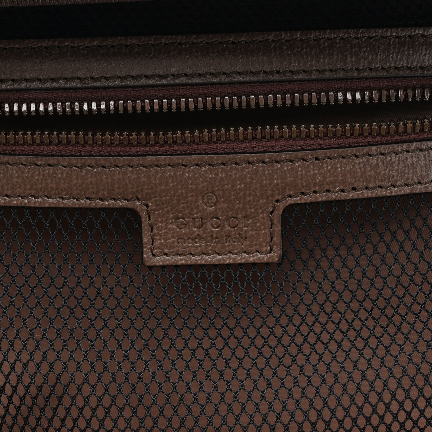 Gucci GG Supreme Monogram Textured Dollar Calfskin Web Savoy Shoe Case Bag Beige Ebony New Acero 5 of 10