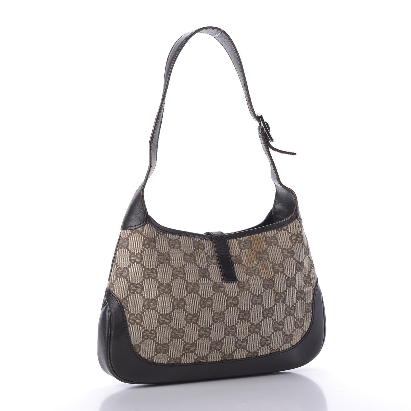 Monogram Web Small Jackie O Hobo Dark Brown