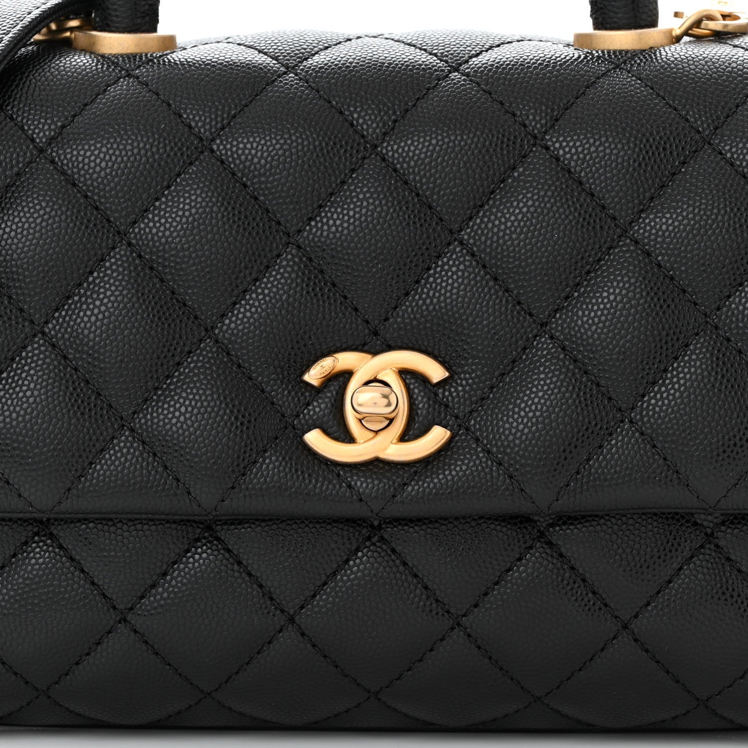 Chanel Caviar Quilted Mini Coco Handle Flap Black 8 of 11