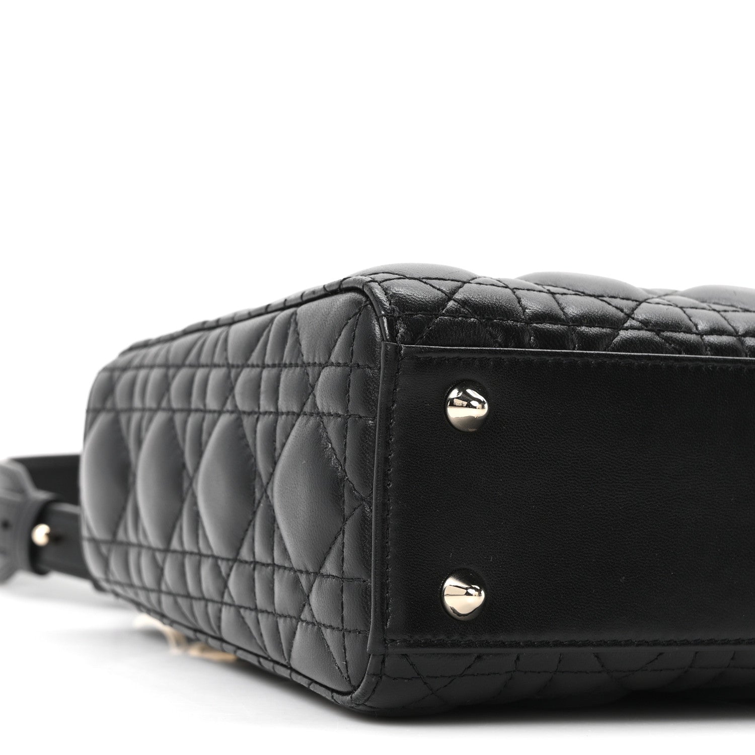 Christian Dior Lambskin Cannage Small My ABCDior Lady Dior Black 9 of 11