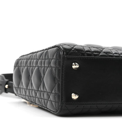 Christian Dior Lambskin Cannage Small My ABCDior Lady Dior Black 9 of 11