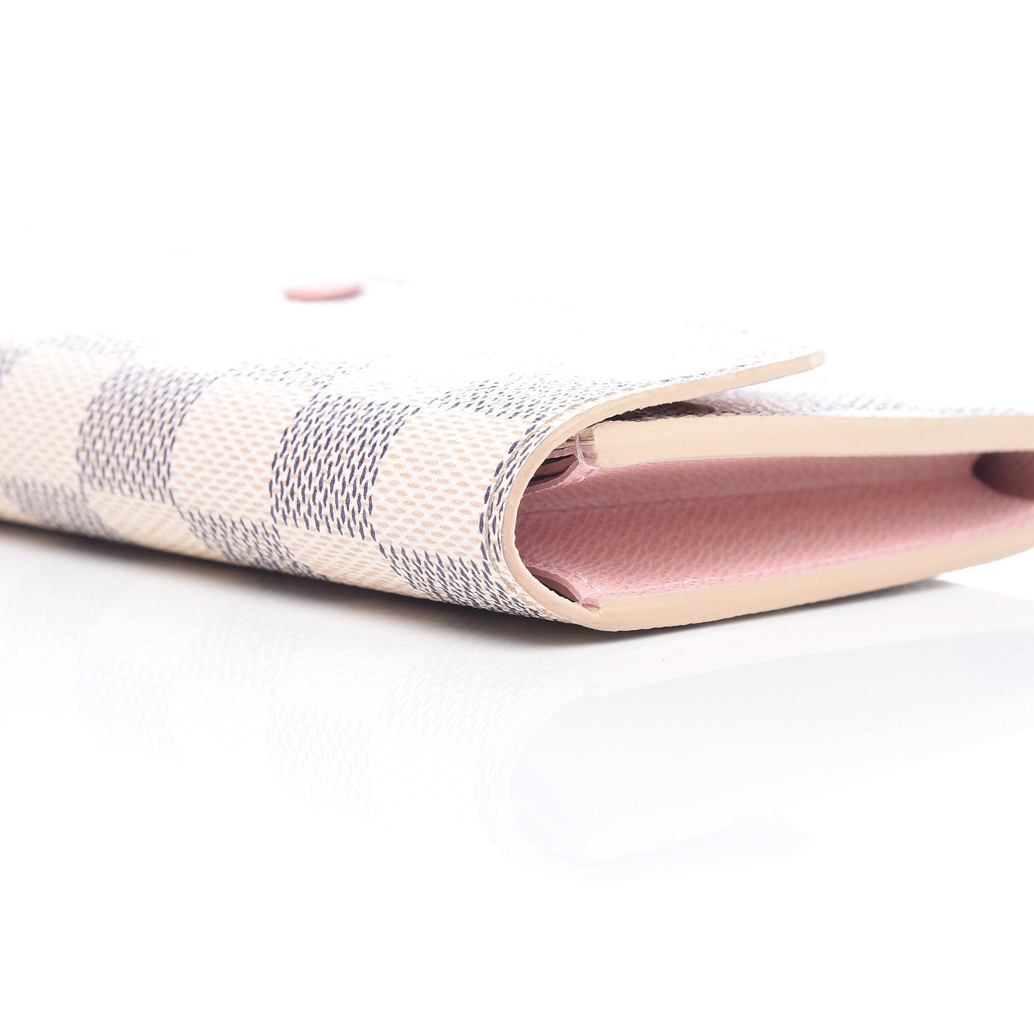 Louis Vuitton Damier Azur Emilie Wallet Rose Ballerine 8 of 12