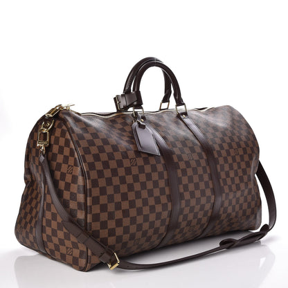 Louis Vuitton Damier Ebene Keepall Bandouliere 55 3 of 7