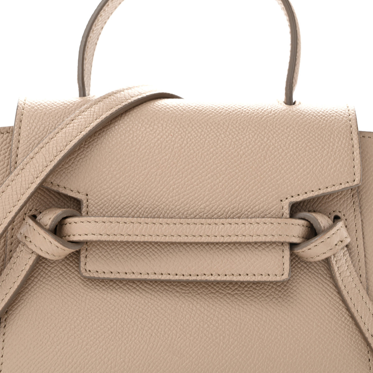 Celine Grained Calfskin Pico Belt Bag Light Taupe 8 of 12