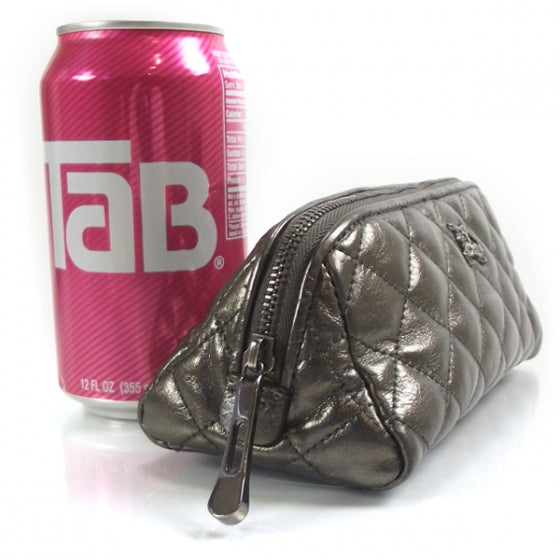 Burberry Leather Quilted Cosmetic Case Bronze 3 of 11