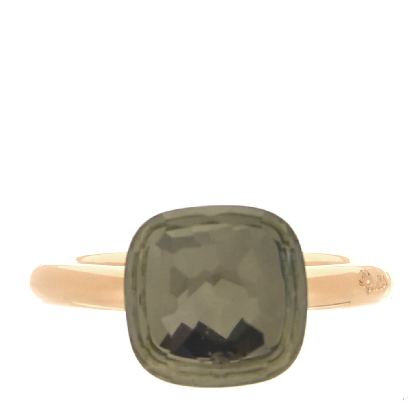 18K Rose Gold Prasiolite Classic Nudo Ring 45 3.5