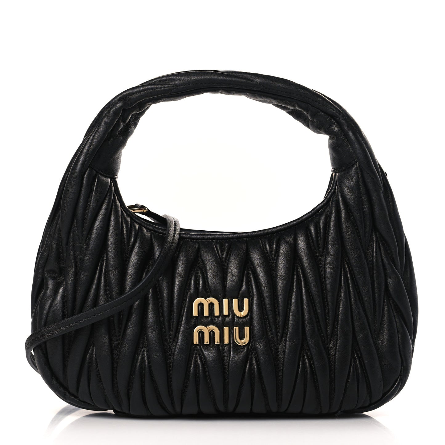 Nappa Matelasse Small Wander Hobo Black