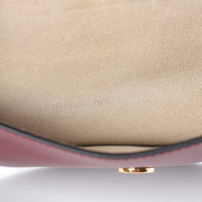 Chloe Calfskin Mini Georgia Crossbody Bag Bordeaux 10 of 10