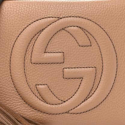Gucci Pebbled Calfskin Small Soho Disco Bag Camelia 8 of 11