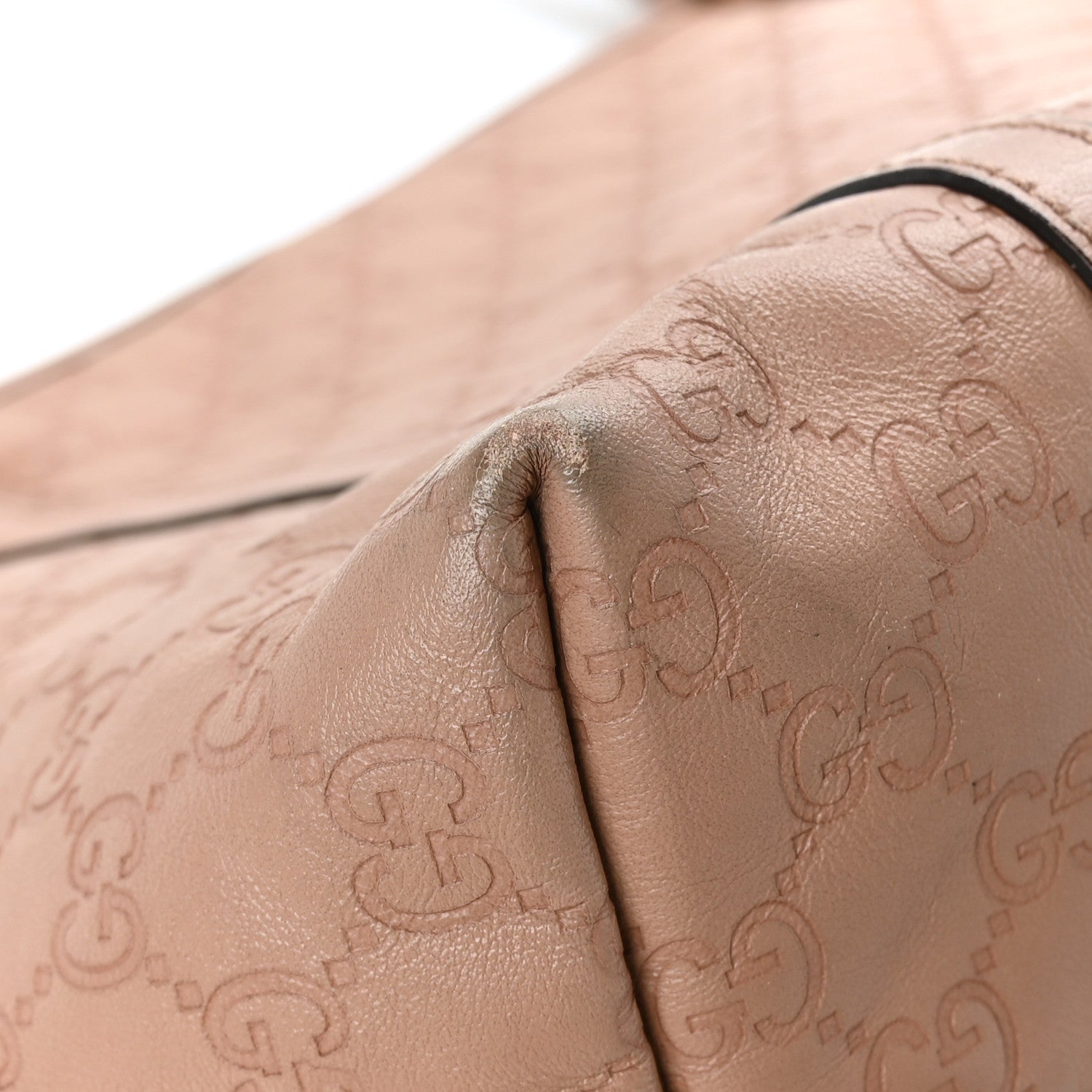 Gucci Guccissima Vitello Tender Medium Joy Tote Winter Rose 10 of 11