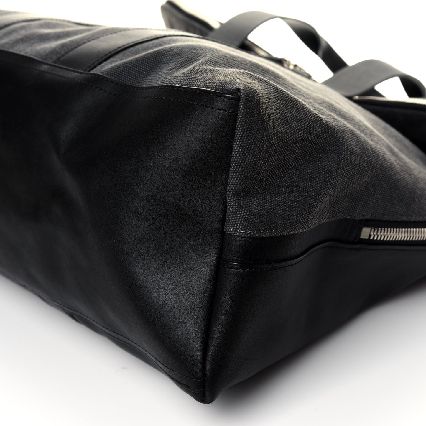 Calfskin Canvas 31 Hour Bag Black