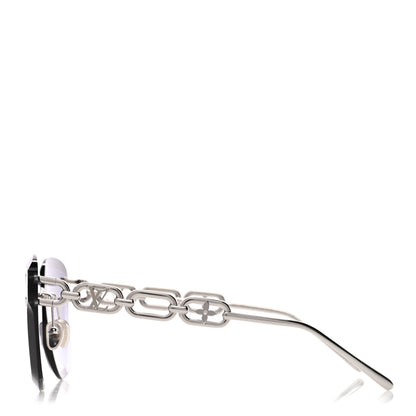Louis Vuitton Metal LV Jewel Sunglasses Z2142U Silver Grey 3 of 6