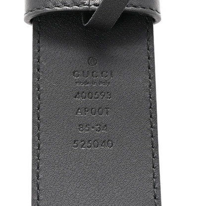 Gucci Calfskin Double G 40mm Belt 85 34 Black 5 of 6