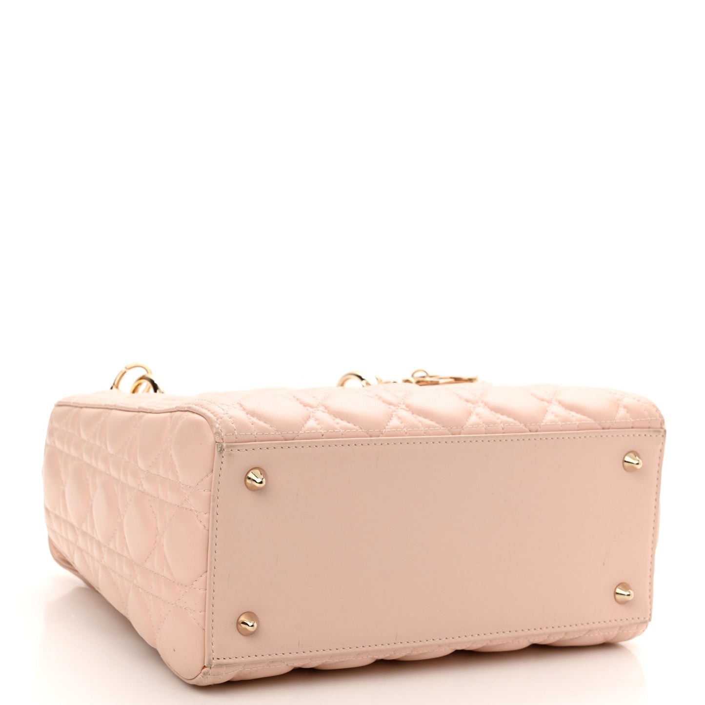 Lambskin Cannage Medium Lady Dior Light Pink