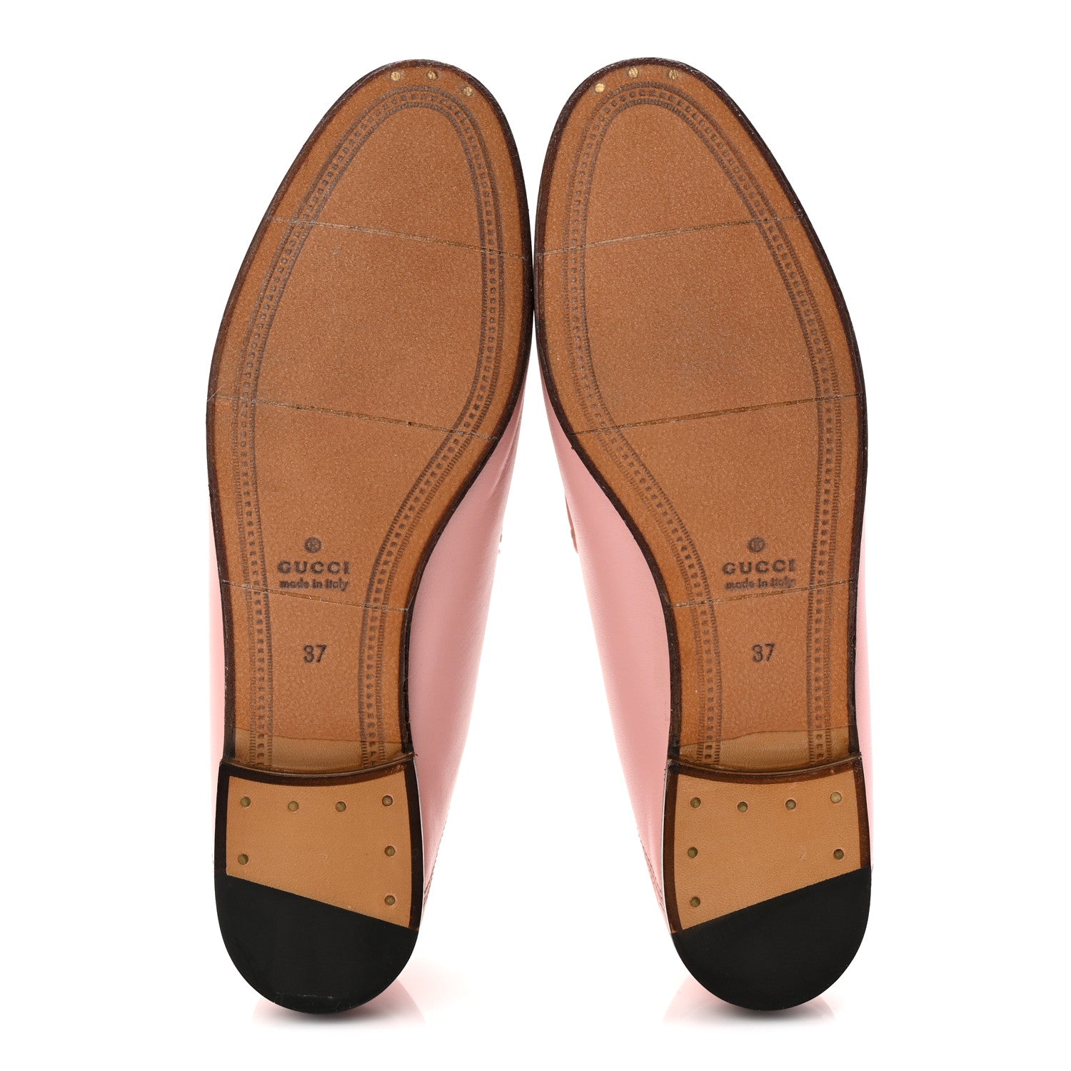 Gucci Lambskin Womens Brixton Horsebit Loafers 37 Perfect Pink 6 of 9