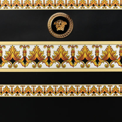 Versace Calfskin Baroque Print La Medusa Pouch Black 6 of 7