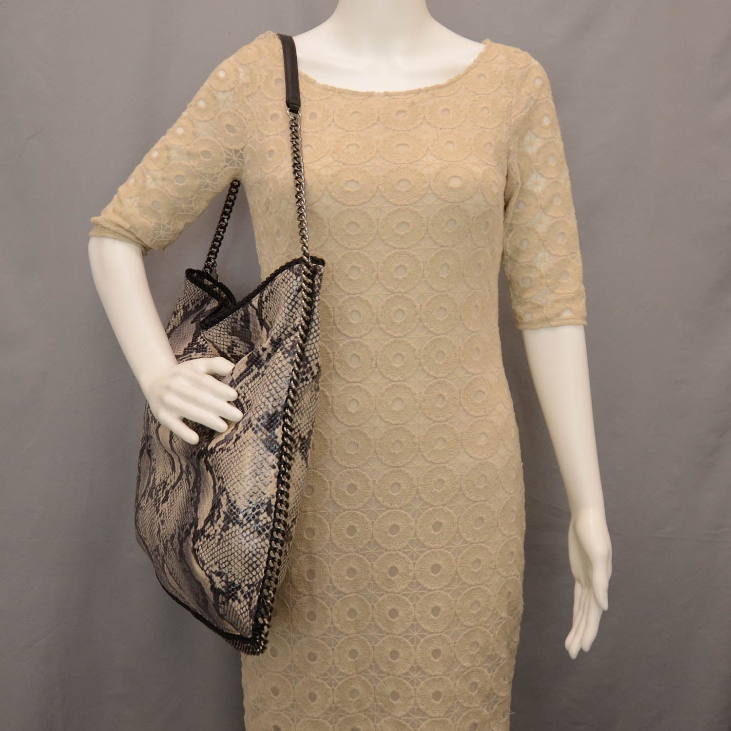 Stella McCartney Faux Python Large Falabella Tote 2 of 8