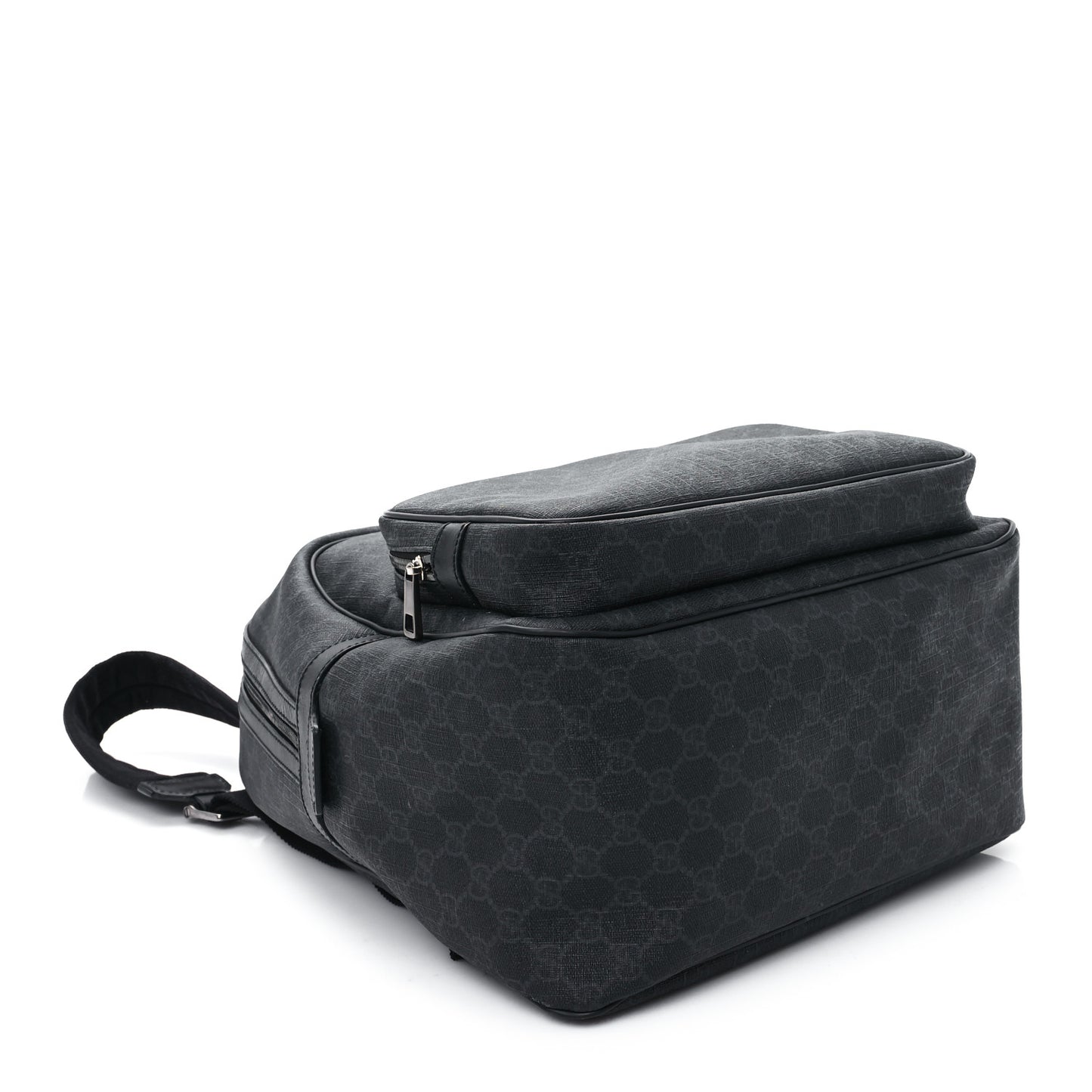 GG Supreme Monogram Medium Day Backpack Grey Black