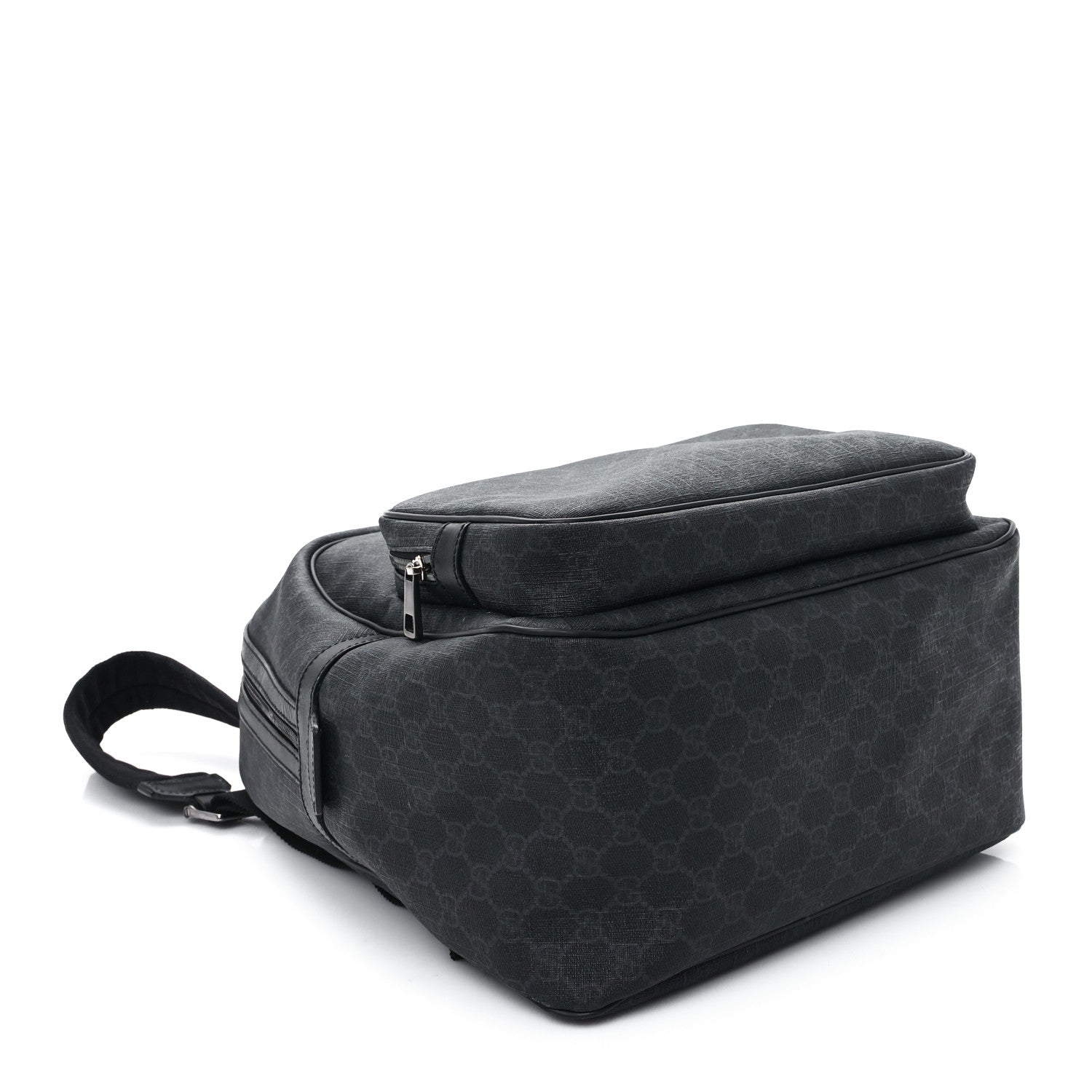 Gucci GG Supreme Monogram Medium Day Backpack Grey Black 4 of 12