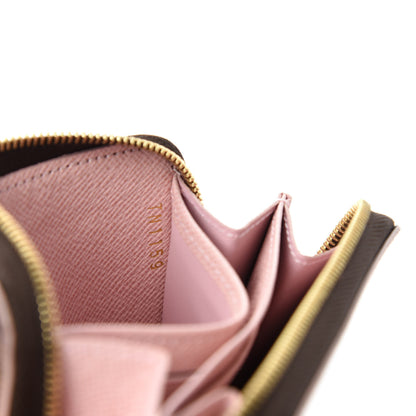 Louis Vuitton Damier Ebene Studded Zippy Coin Purse Rose Ballerine 7 of 8