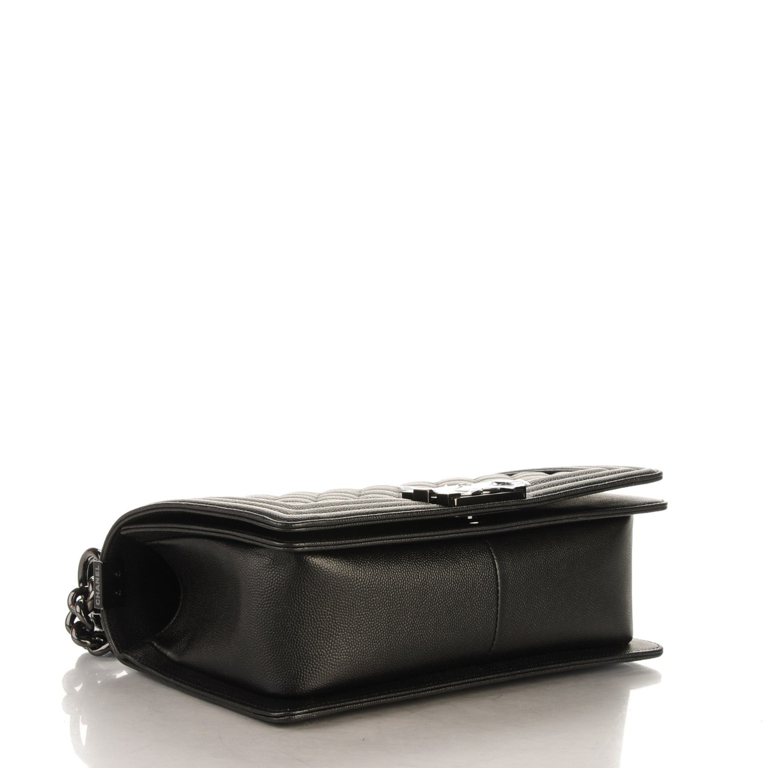Chanel Caviar Quilted Medium Boy Flap So Black 4 of 7