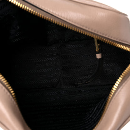 Prada Glace Calfskin Embossed Logo Crossbody Cammeo 6 of 8