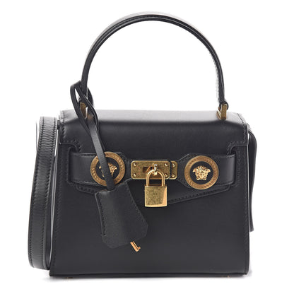 Versace Calfskin Small Icon Handbag Black 1 of 9
