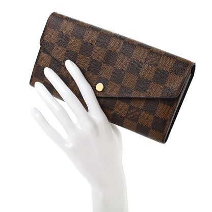 Louis Vuitton Damier Ebene Sarah Wallet NM 2 of 7