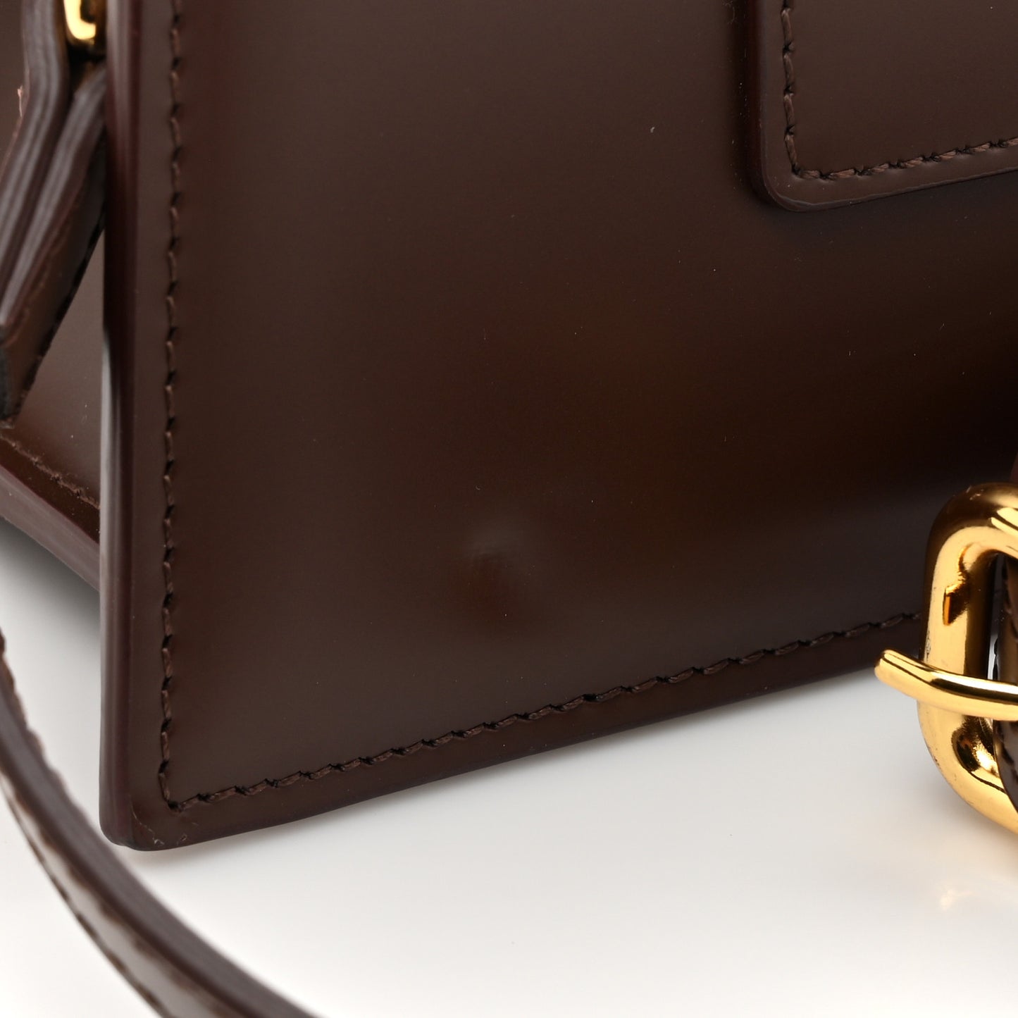 Smooth Calfskin Le Grand Bambino Dark Brown