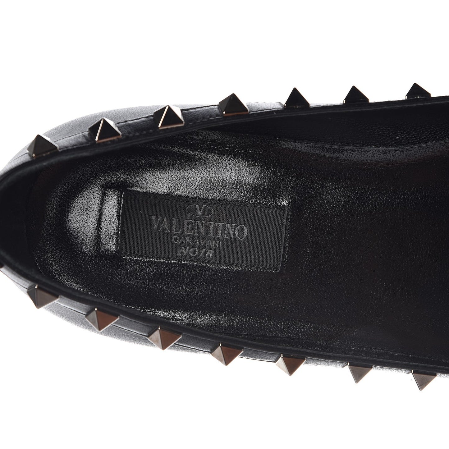 Nappa Rockstud Ballerina Flats 40 Black