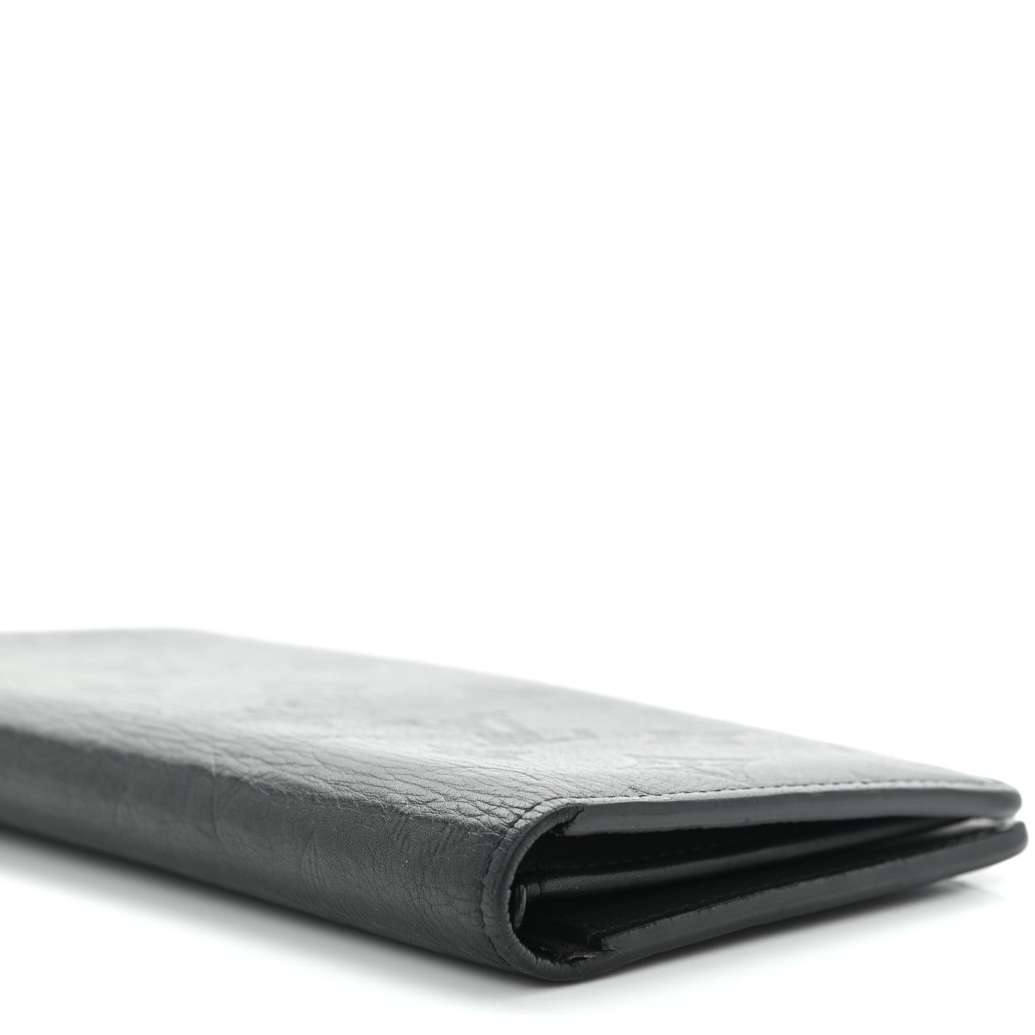 Louis Vuitton Calfskin Monogram Shadow Brazza Wallet Black 7 of 8