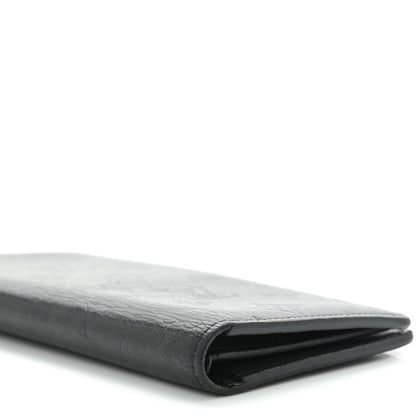 Louis Vuitton Calfskin Monogram Shadow Brazza Wallet Black 7 of 8