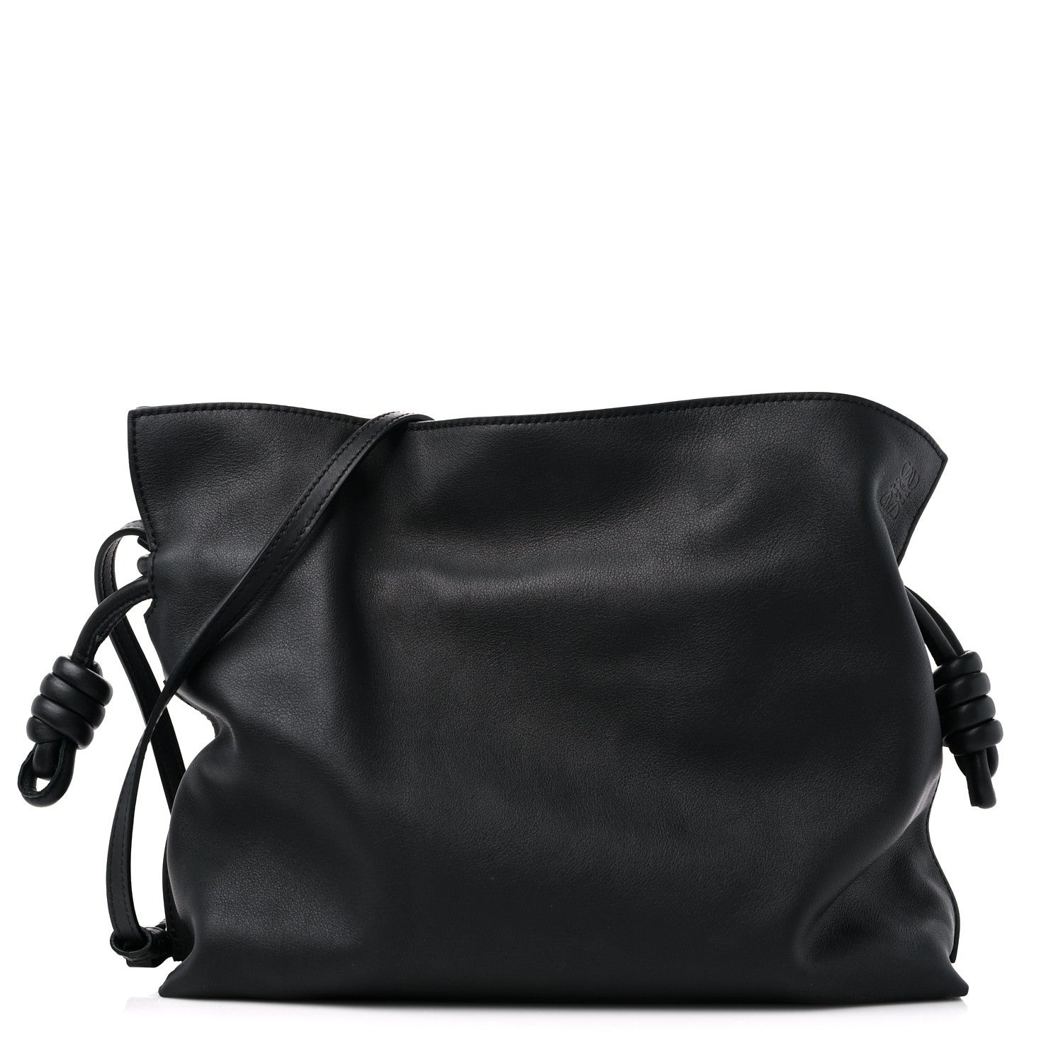 Loewe Nappa Flamenco Knot Clutch Black 1 of 9