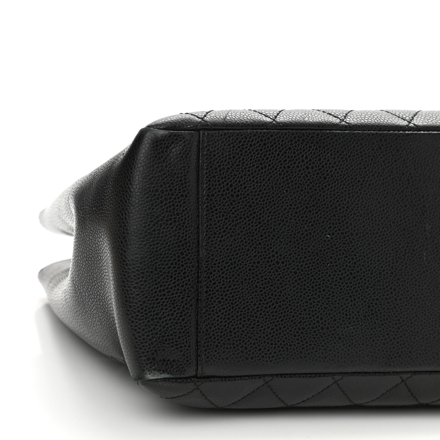 Caviar Quilted Grand Shopping Tote GST Black