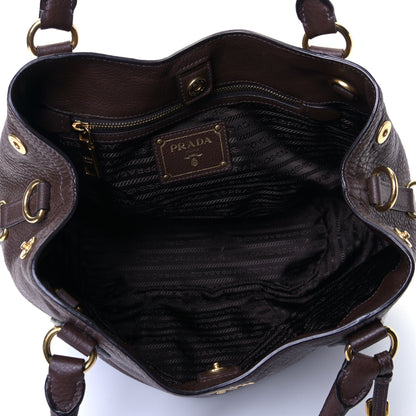 Prada Vitello Daino Tote Caffe 5 of 5