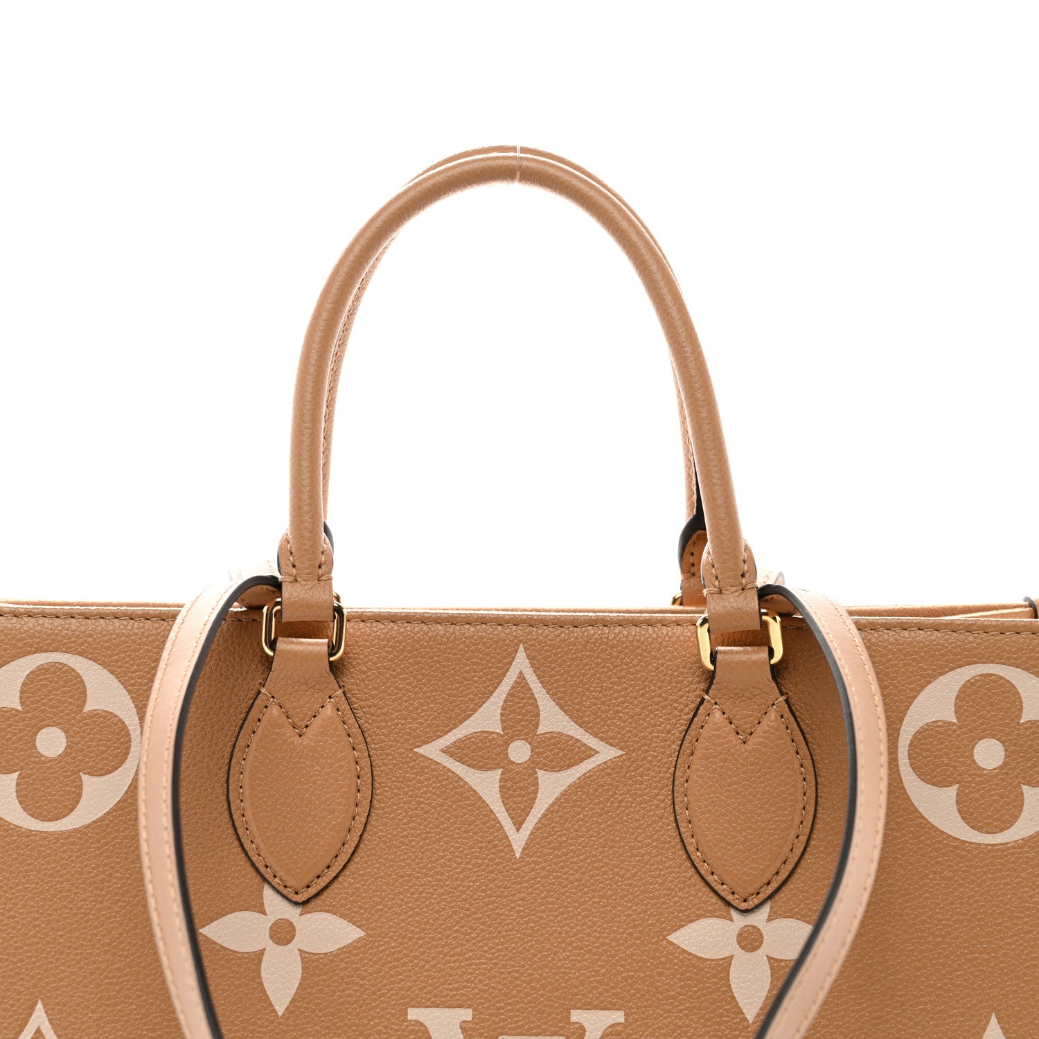 Louis Vuitton Empreinte Monogram Giant Onthego MM Arizona Creme 7 of 9