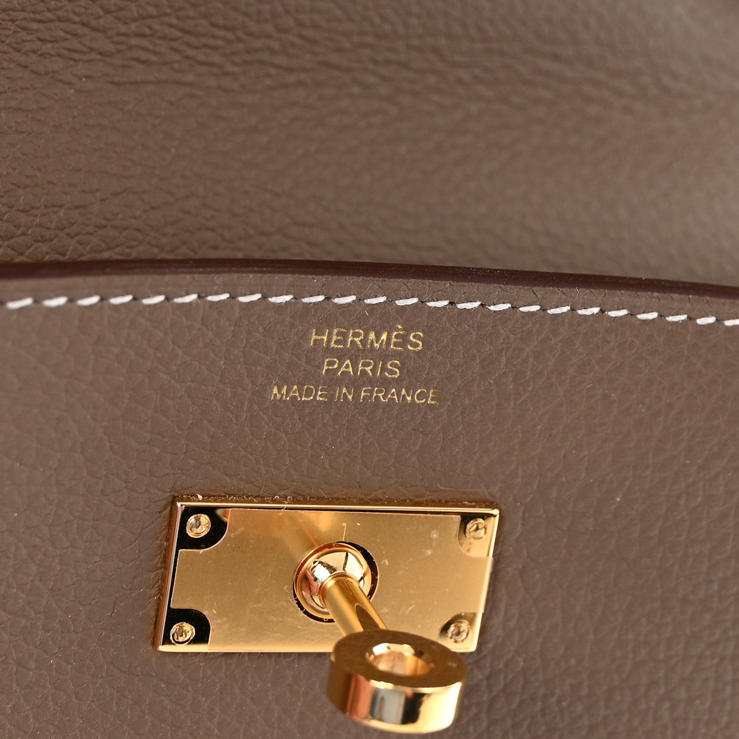 Hermes Evercolor Kelly Wallet To Go Etoupe 6 of 10