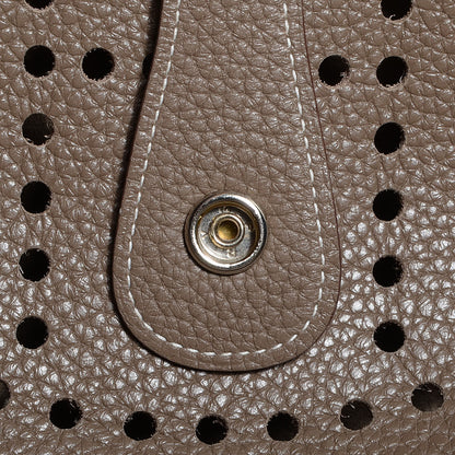 Hermes Taurillon Clemence Evelyne III GM Etoupe 7 of 17